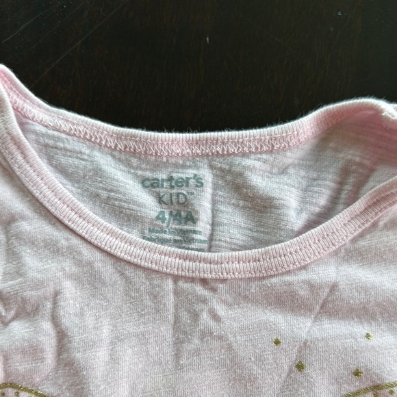 Carter's White and Pink Flutter Sleeve Sundress - Picture 2 of 2